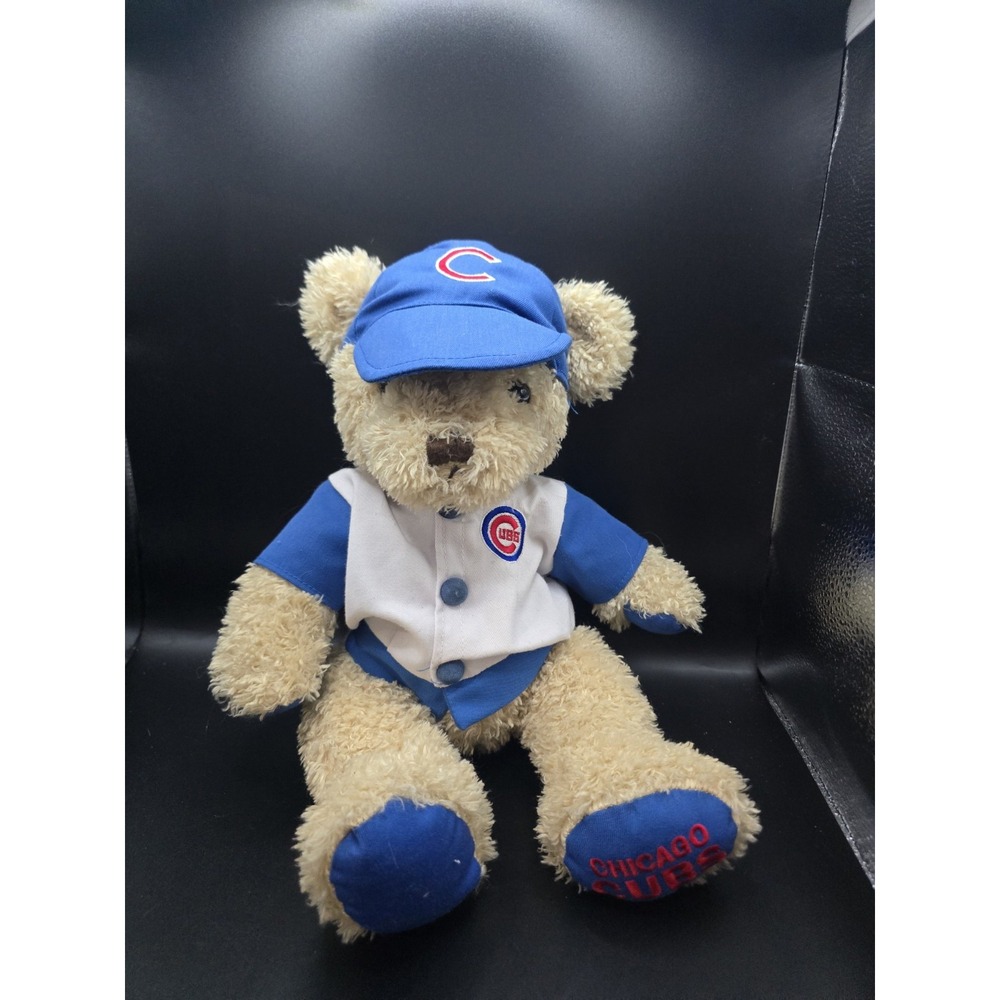 MLB Genuine Merchandise Baseball Chicago Cubs Cuddle Teddy Bear Plush Fiesta 15”
